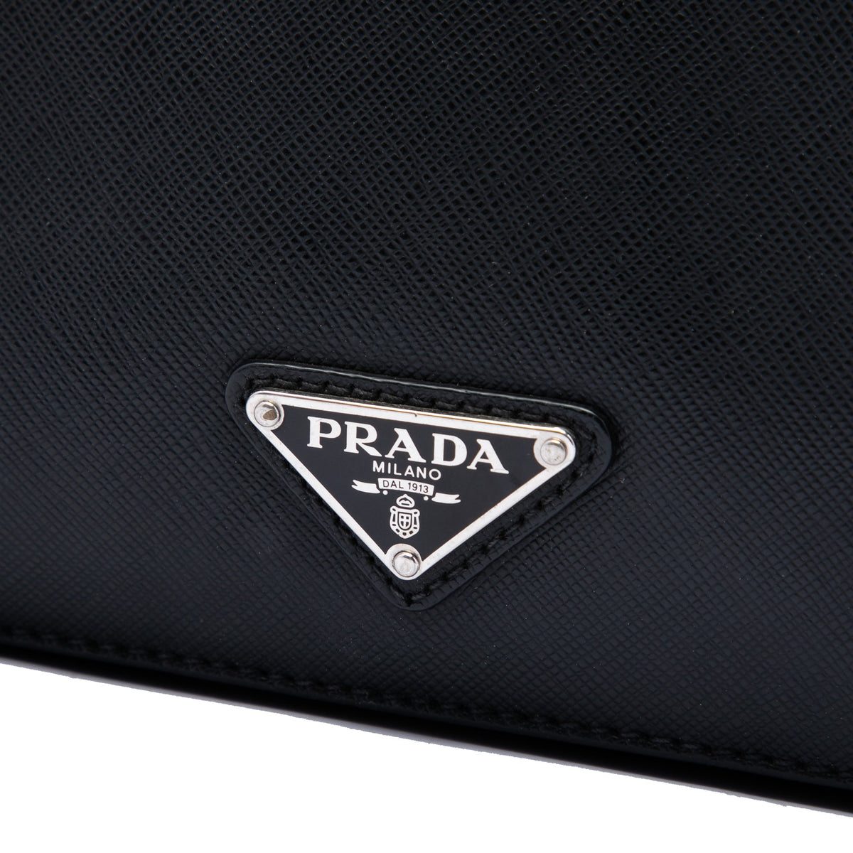 Prada Saffiano Business Bag — Black