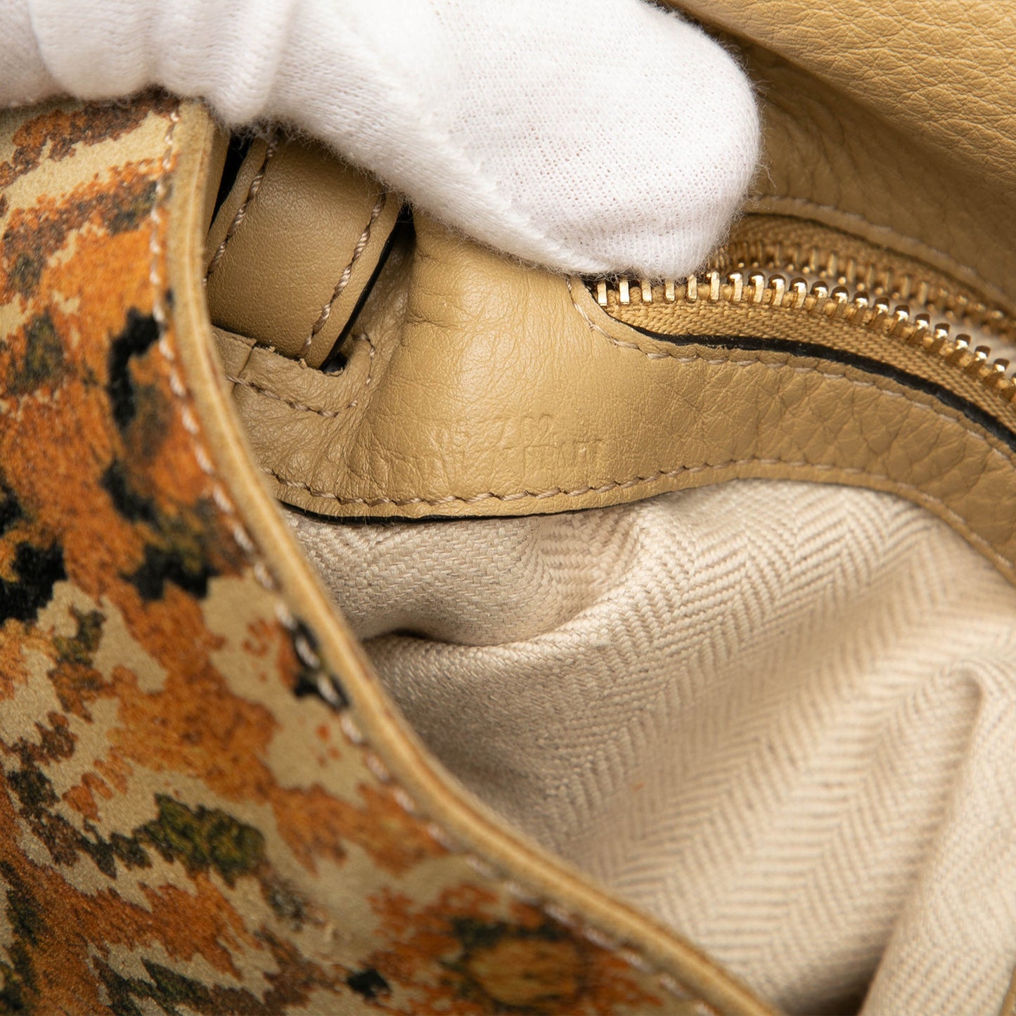 LOEWE Suede Tapestry Flamenco Knot Crossbody