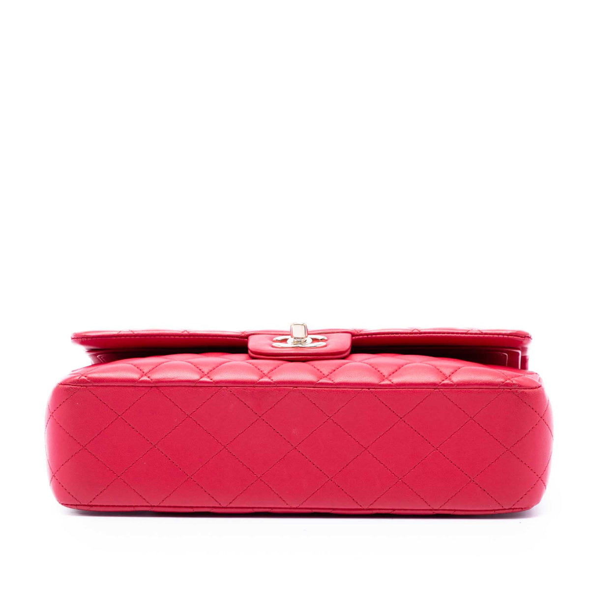 Chanel Medium Classic Lambskin Double Flap — Pink