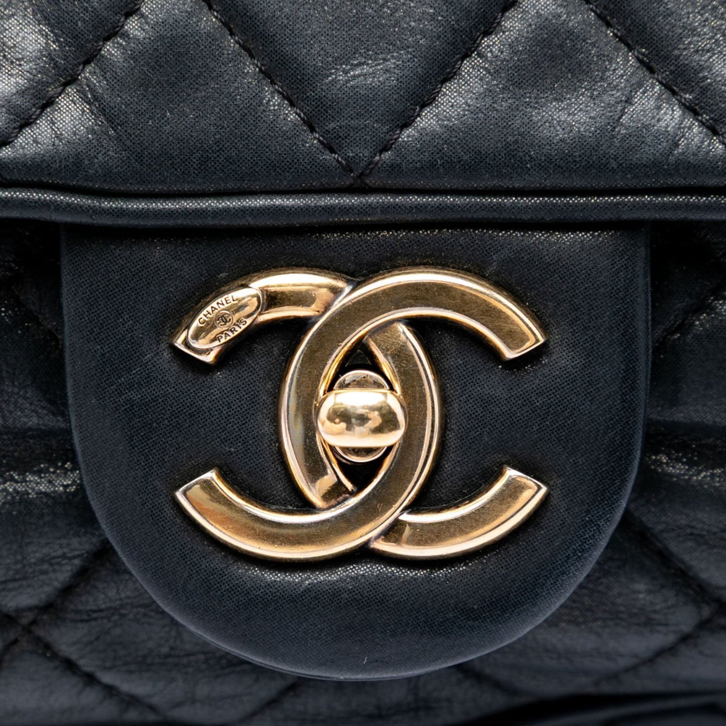 Chanel Large Quilted Iridescent Calfskin Shiva Flap