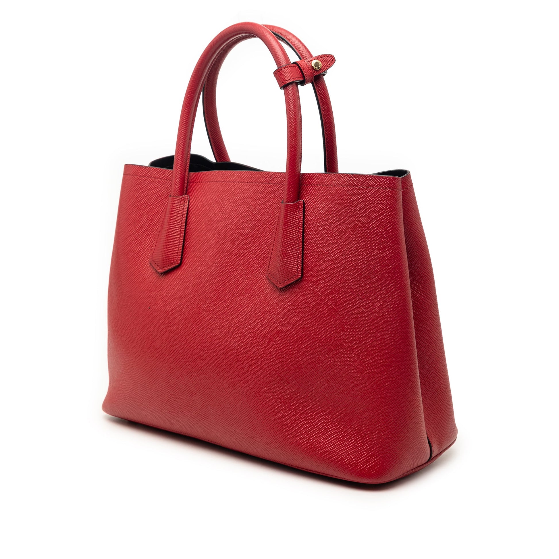 Prada Medium Saffiano Cuir Double Satchel