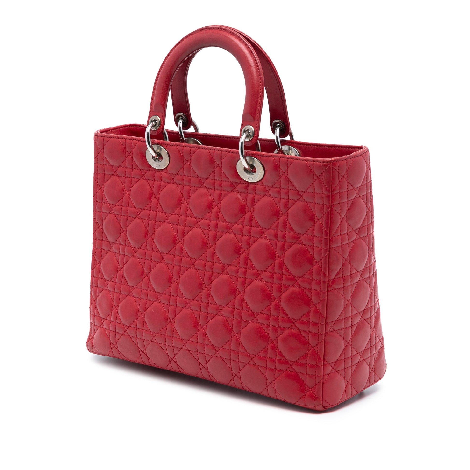 Dior Large Lambskin Cannage Lady Dior