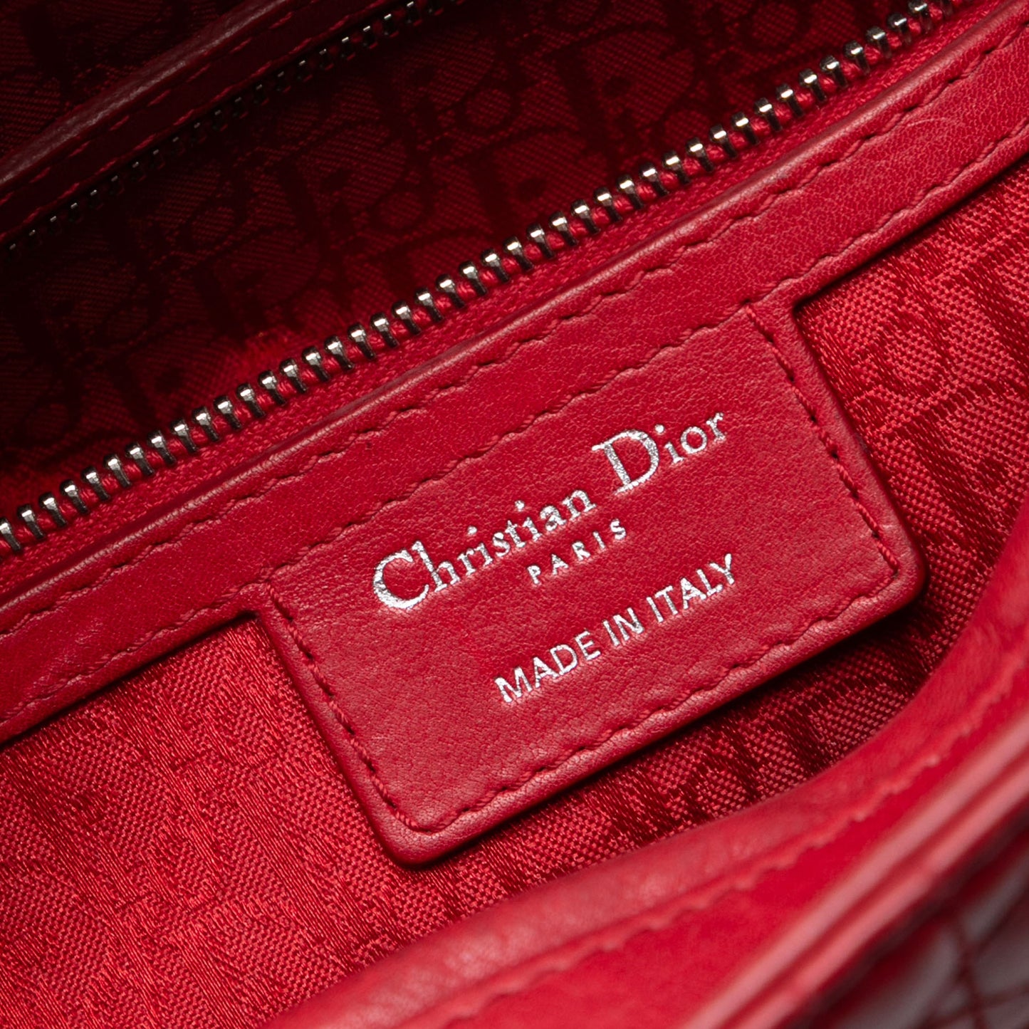 Dior Large Lambskin Cannage Lady Dior