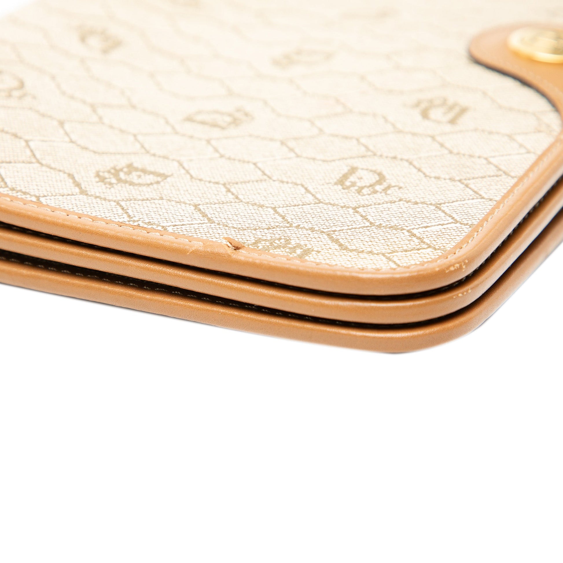 Dior Honeycomb Coated Canvas Chain Shoulder Bag