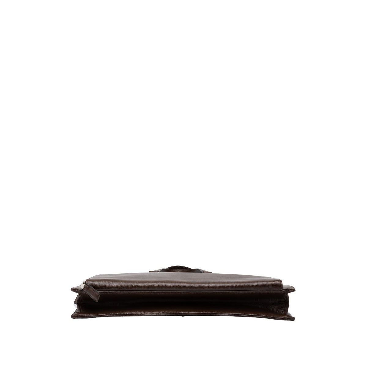 Prada Saffiano Business Bag — Brown