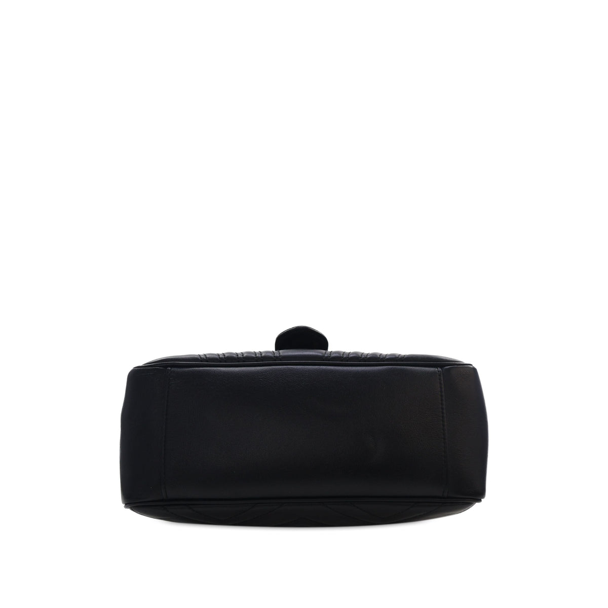 Gucci Small GG Marmont Matelasse Calfskin Top Handle Bag — Black