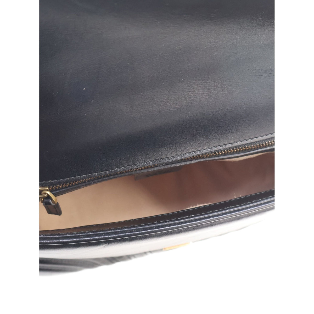 Gucci Small GG Marmont Matelasse Calfskin Top Handle Bag — Black