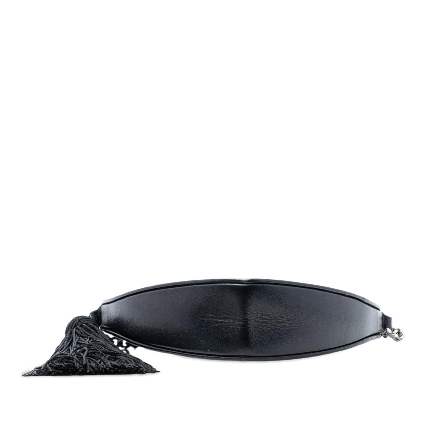 Saint Laurent Studded Calfskin Sac Coeur Heart Tassel Crossbody