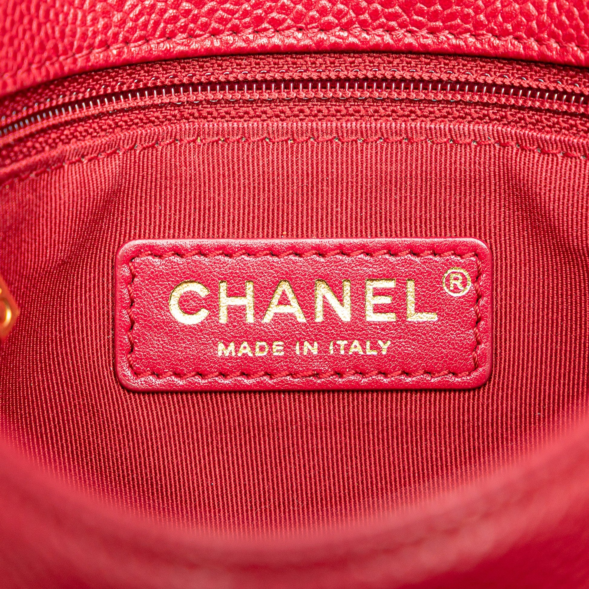 Chanel Mini Quilted Caviar Carry Around Flap