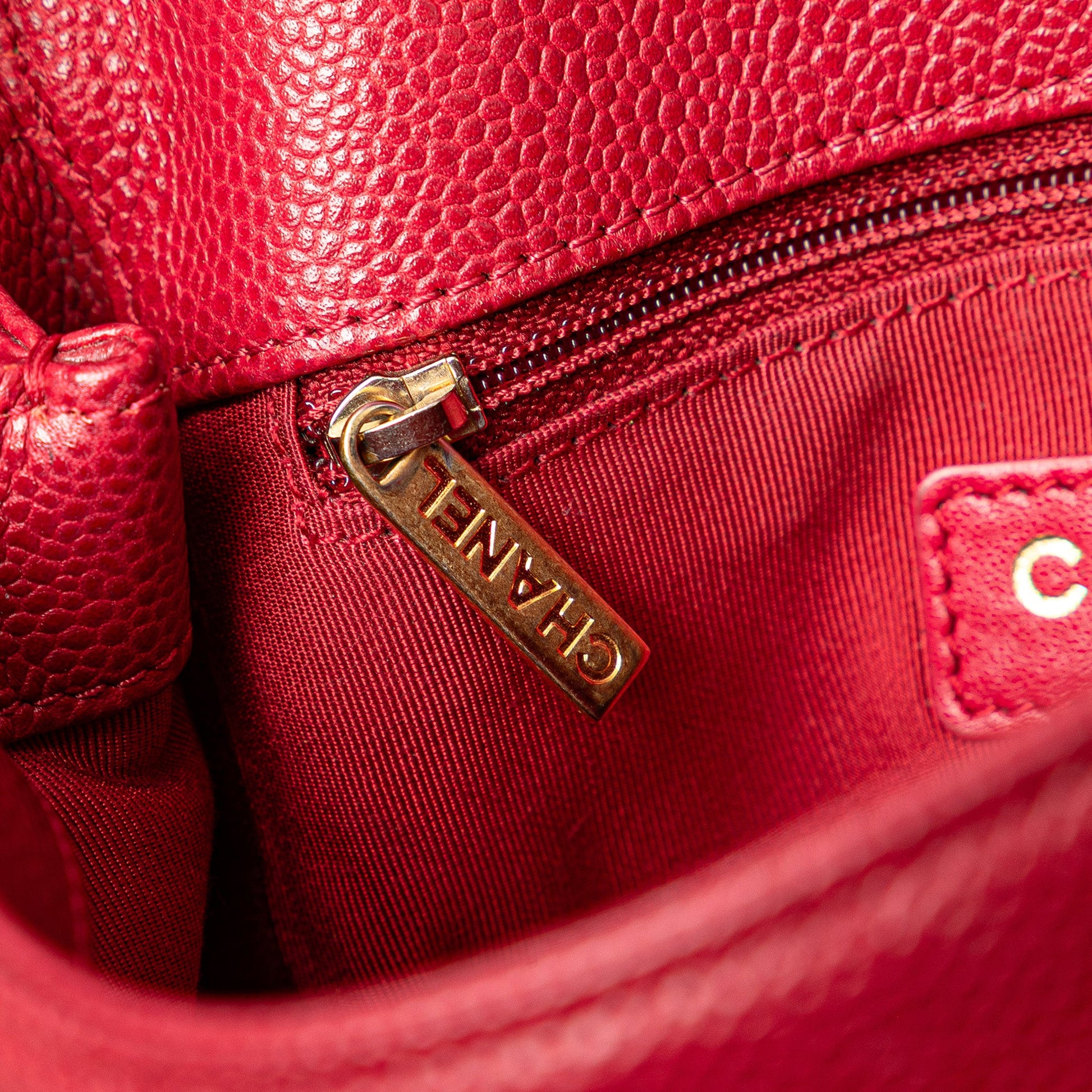 Chanel Mini Quilted Caviar Carry Around Flap