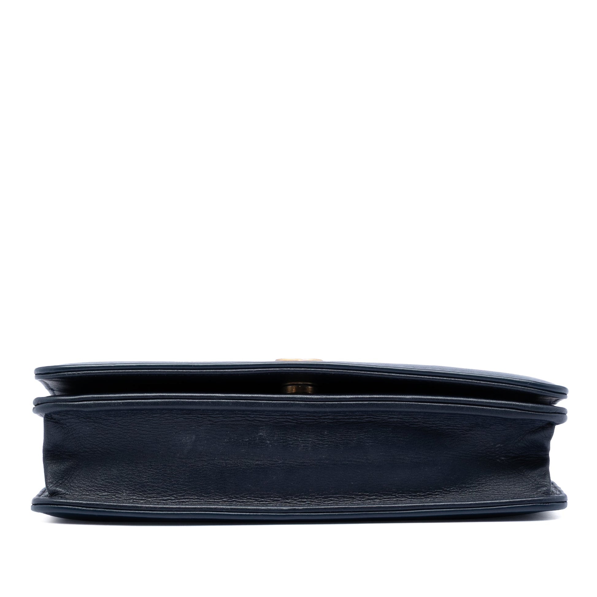 Chanel Printed Denim and Calfskin Gabrielle Wallet On Chain