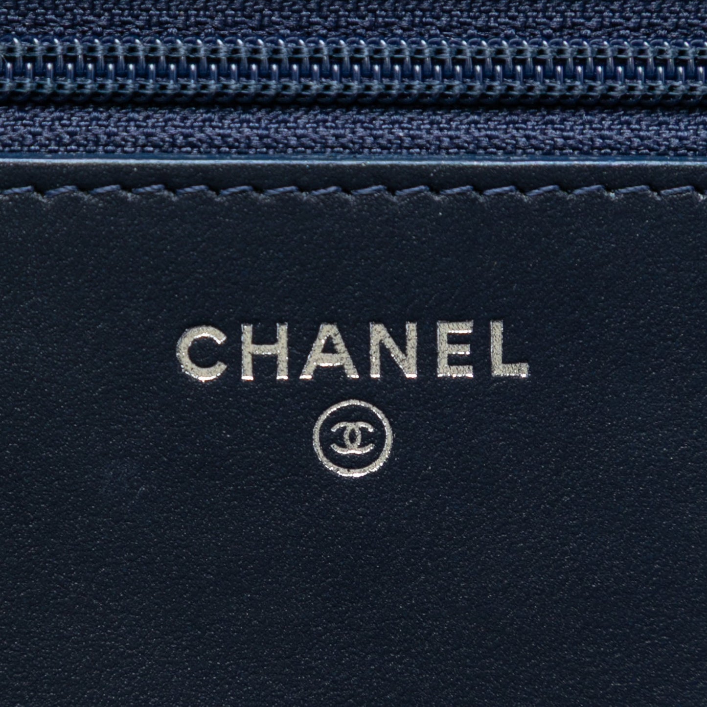 Chanel Printed Denim and Calfskin Gabrielle Wallet On Chain