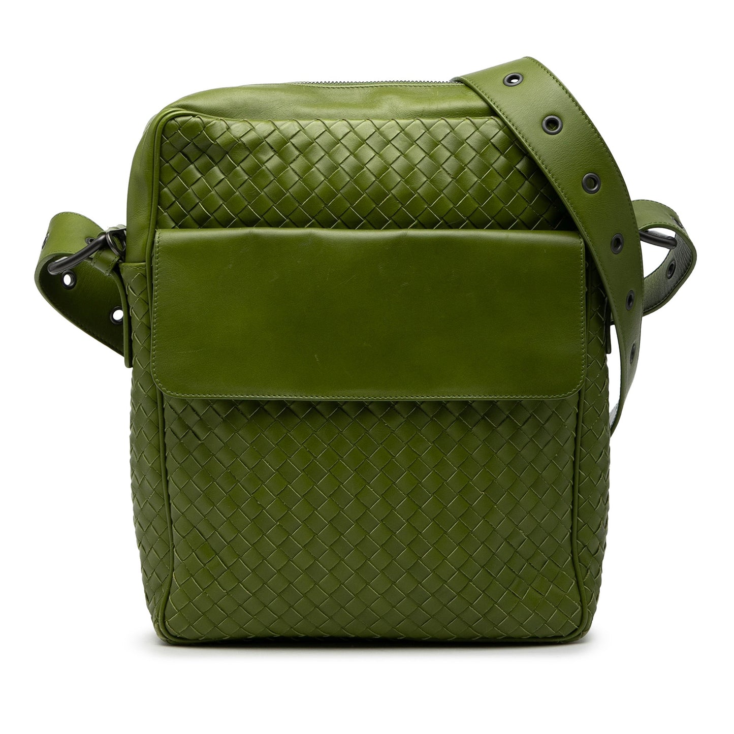 Nappa Intrecciato Messenger Bag