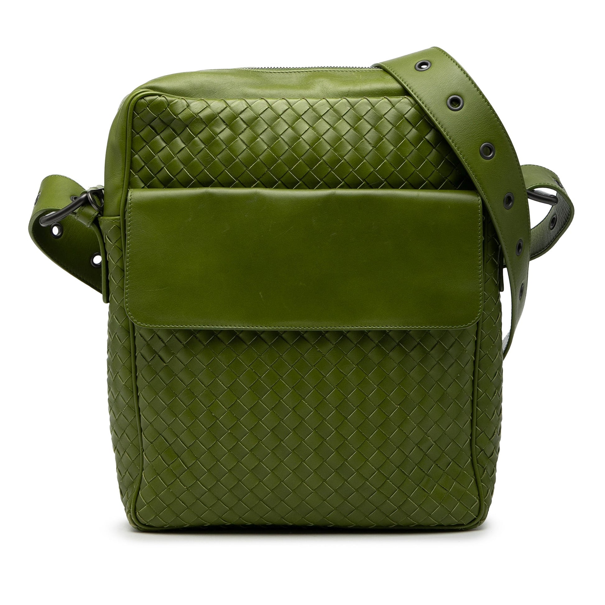 Nappa Intrecciato Messenger Bag