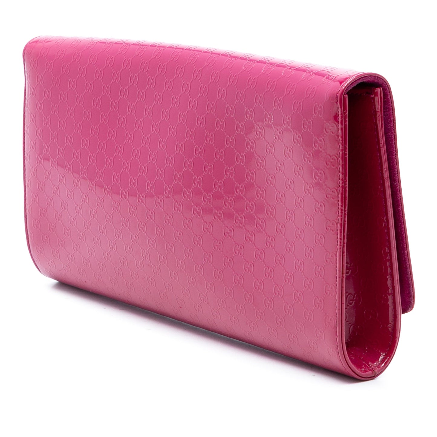 Gucci Microguccissima Patent Broadway Clutch