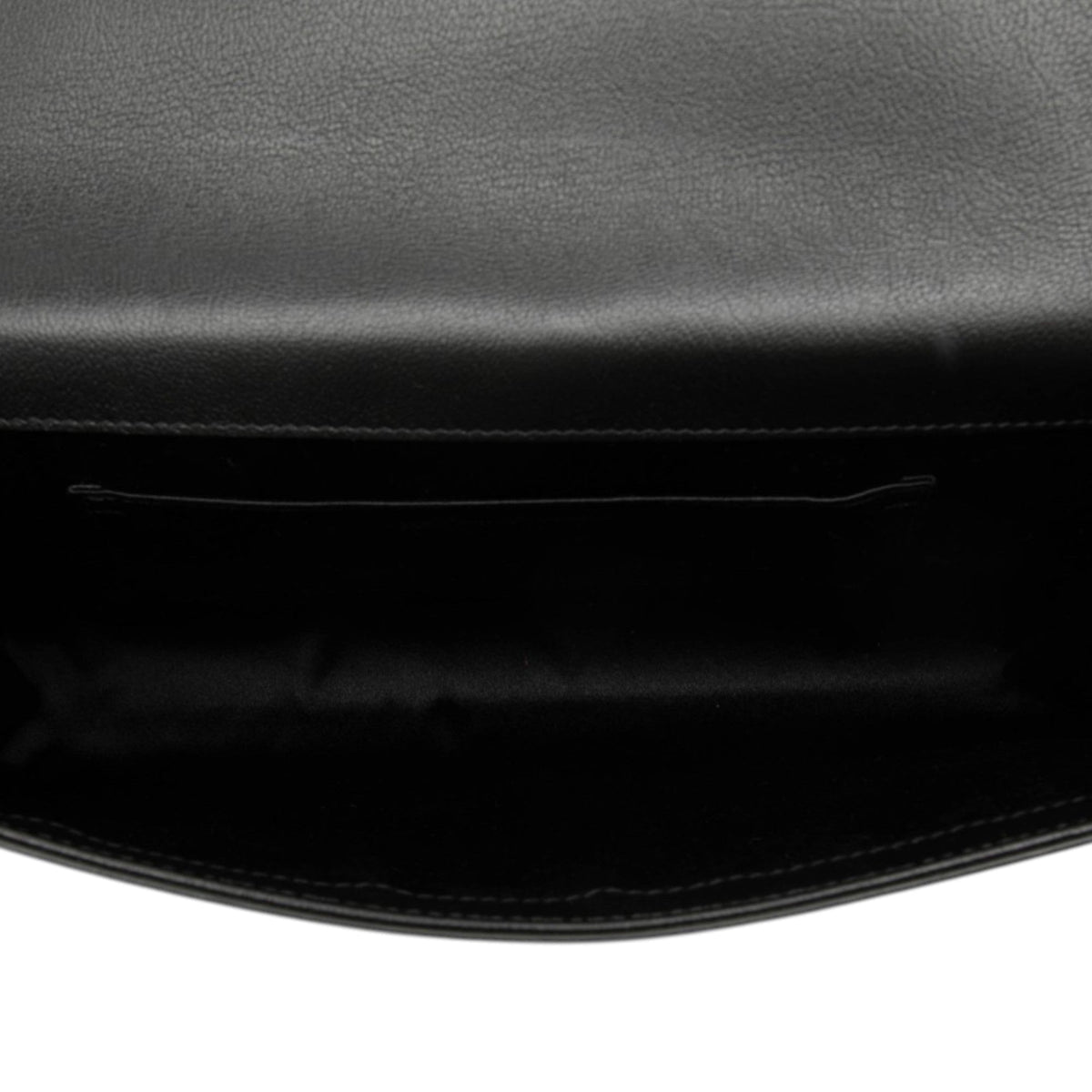 Saint Laurent Large Calfskin Monogram Belle De Jour Clutch — Black
