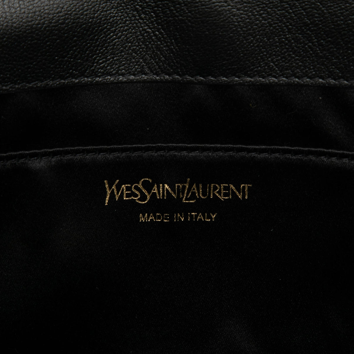 Saint Laurent Large Calfskin Monogram Belle De Jour Clutch — Black