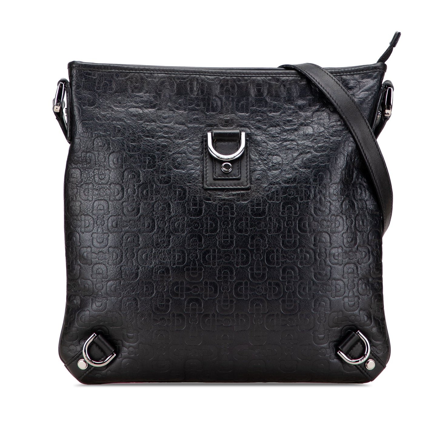Gucci Horsebit Embossed Leather Abbey D Ring Crossbody