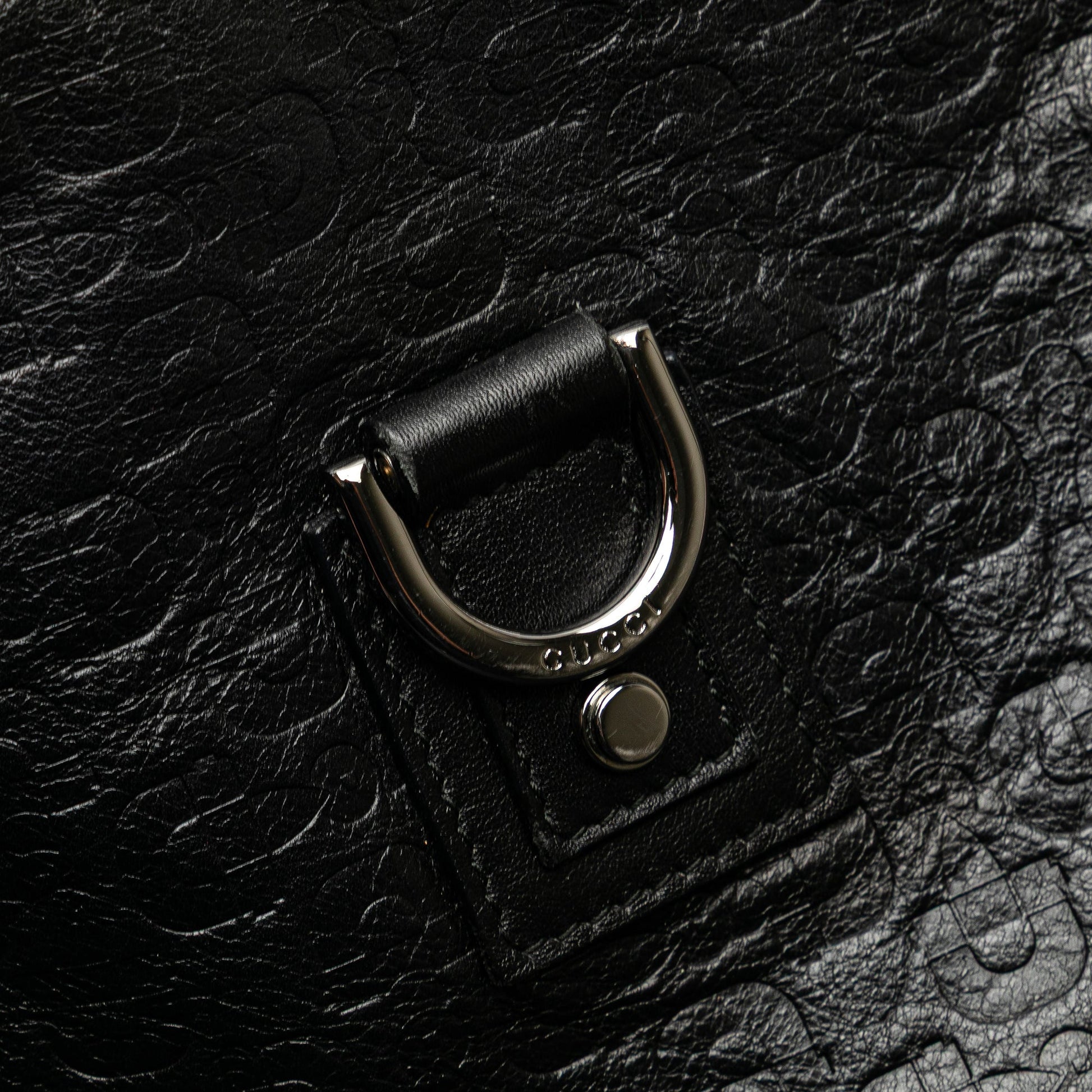 Gucci Horsebit Embossed Leather Abbey D Ring Crossbody