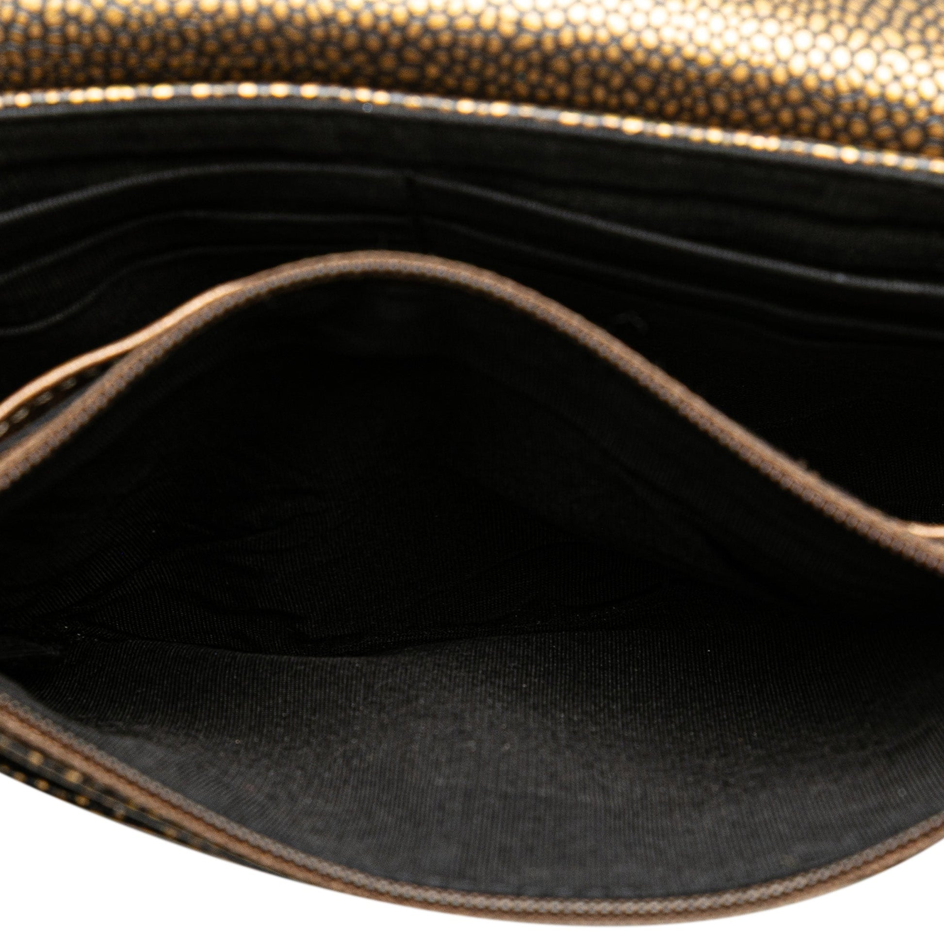 Chanel CC Metallic Caviar Half Moon Wallet on Chain