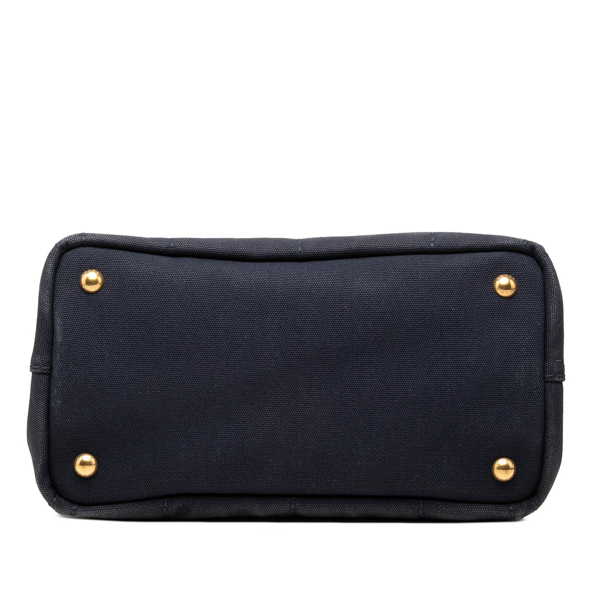 Prada Small Canvas Canapa Logo Tote — Blue