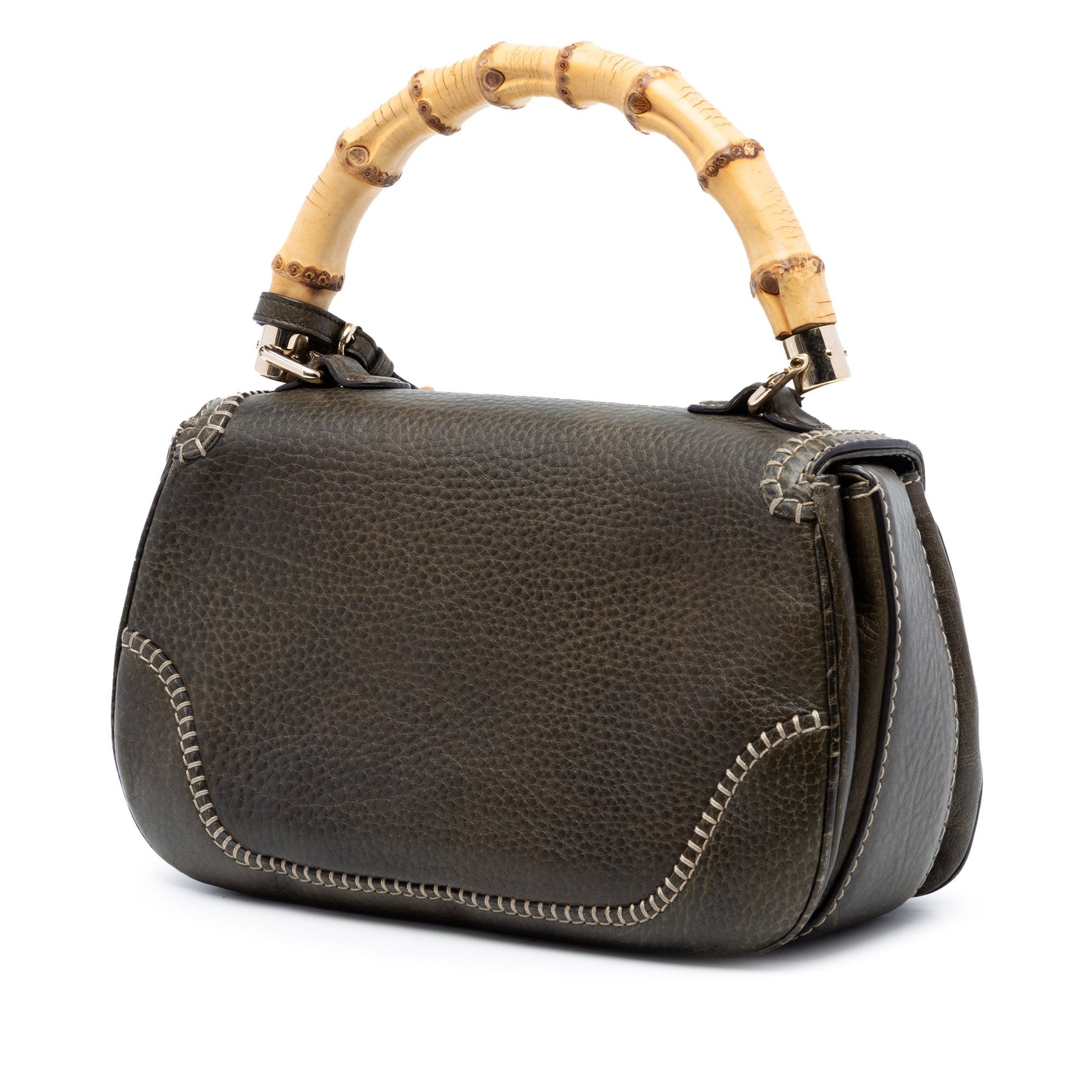 Medium Leather New Bamboo Satchel