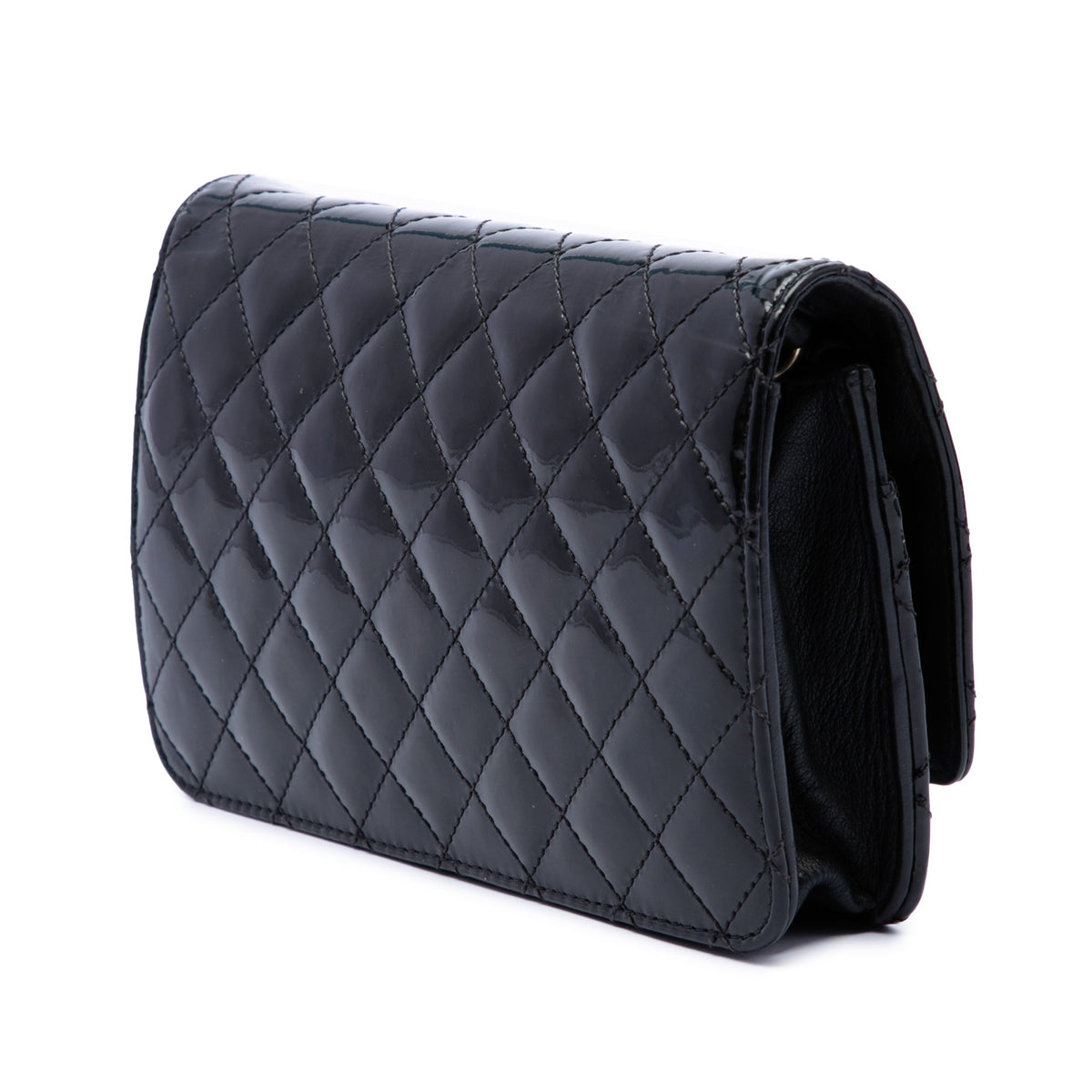 Chanel Quilted Patent Golden Class Wallet on Chain