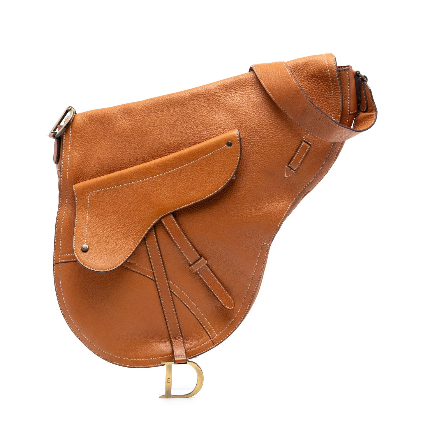 Dior Leather Baudrier Saddle Bag