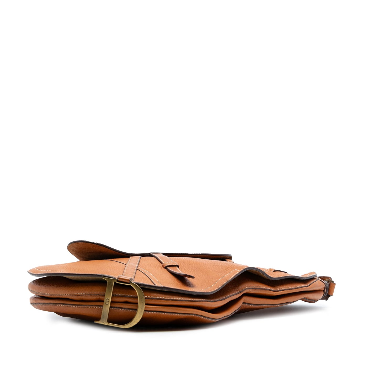 Dior Leather Baudrier Saddle Bag