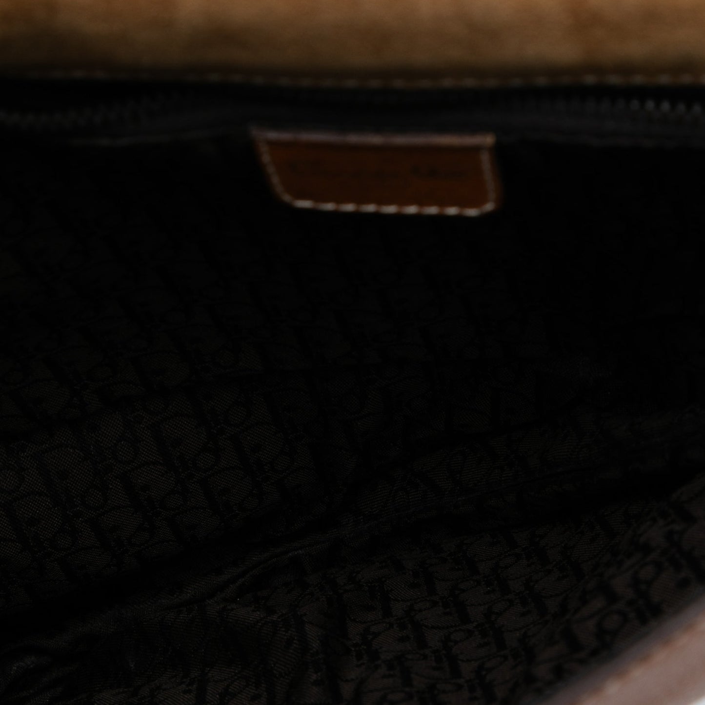 Dior Leather Baudrier Saddle Bag