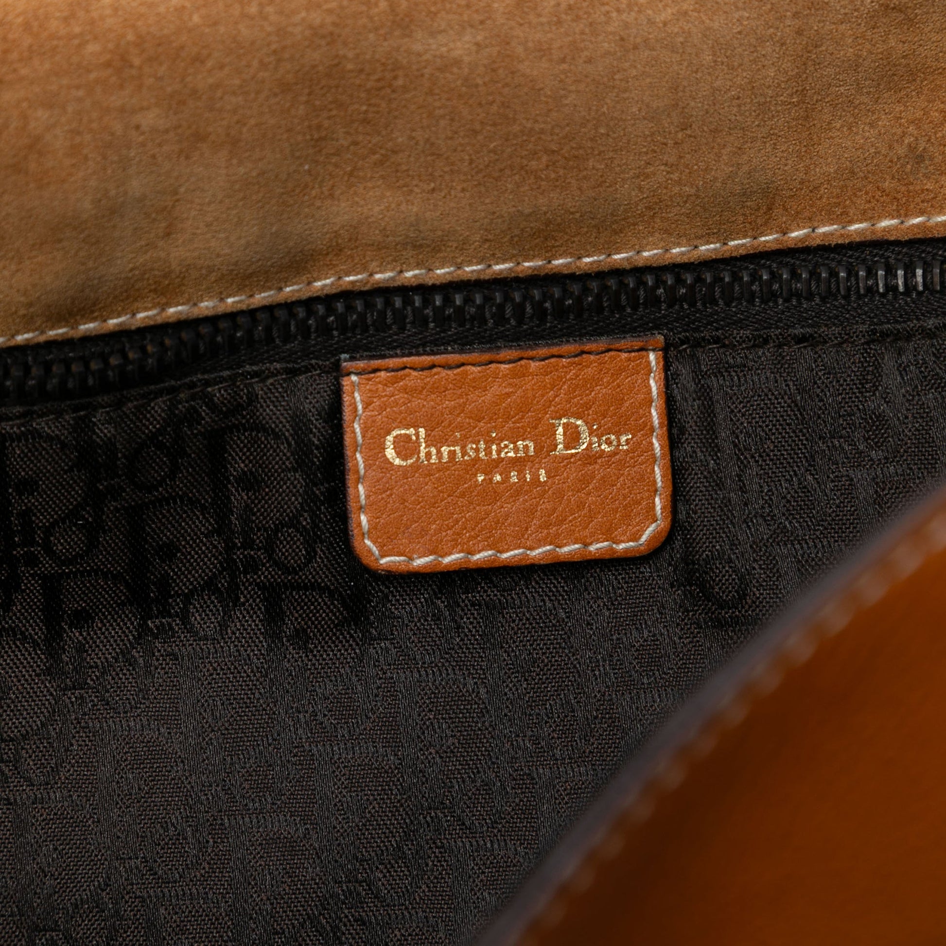 Dior Leather Baudrier Saddle Bag