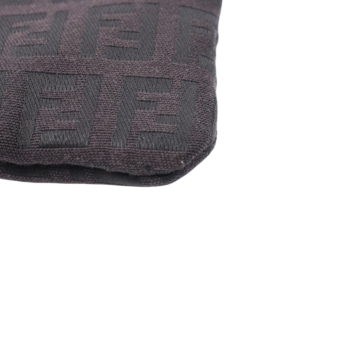 Fendi Zucchino Canvas Tote — Black