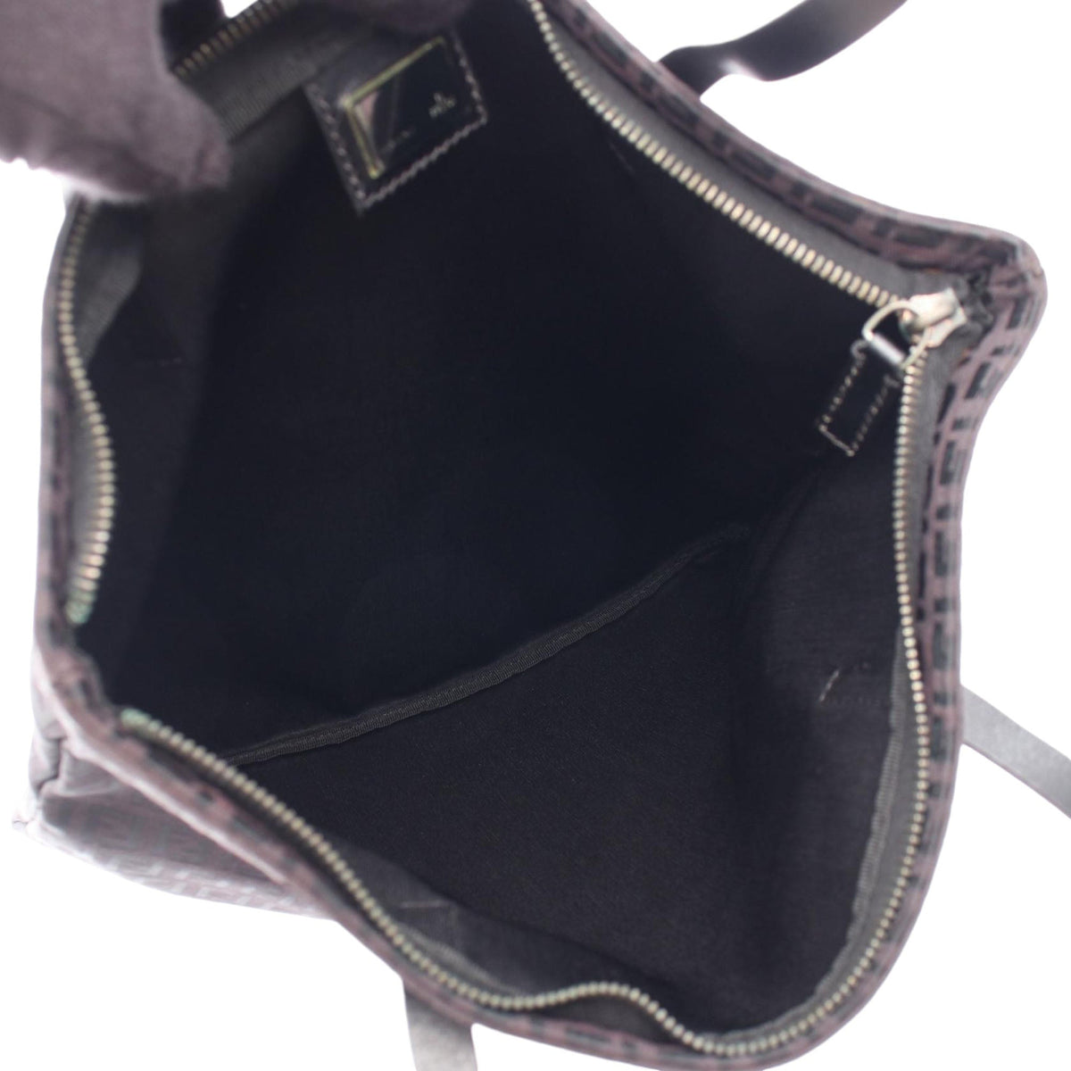 Fendi Zucchino Canvas Tote — Black