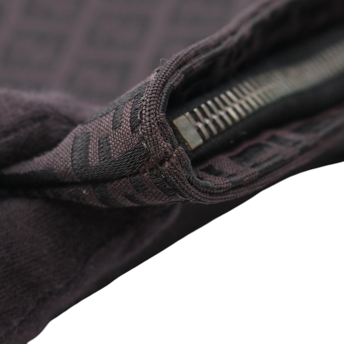 Fendi Zucchino Canvas Tote — Black