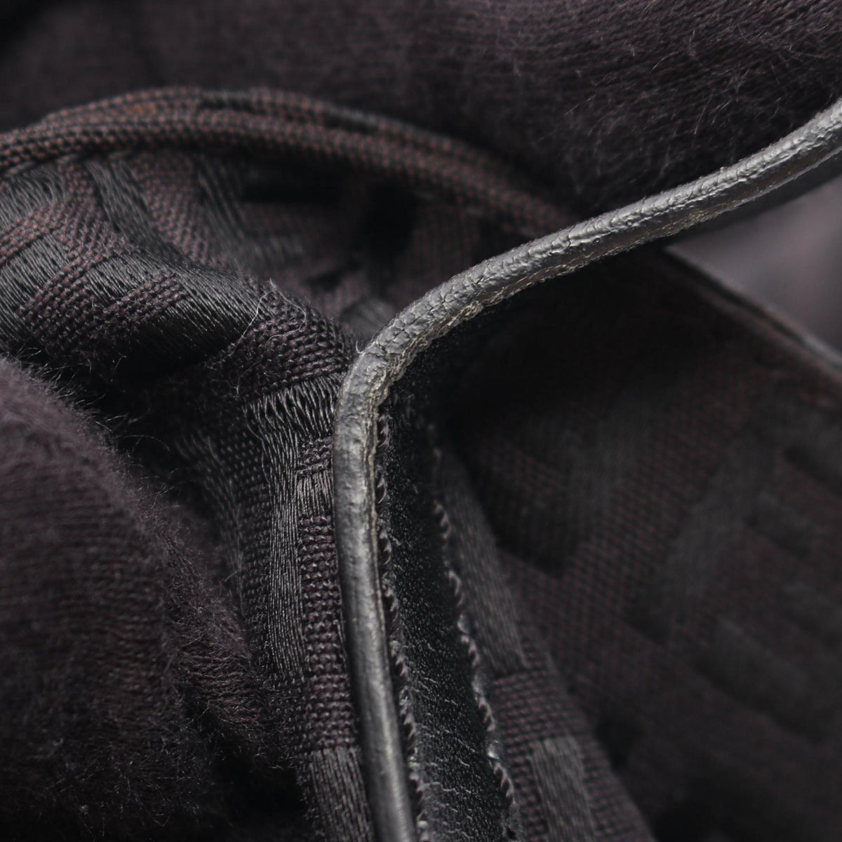 Fendi Zucchino Canvas Tote — Black