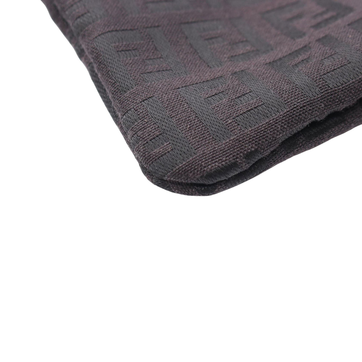 Fendi Zucchino Canvas Tote — Black