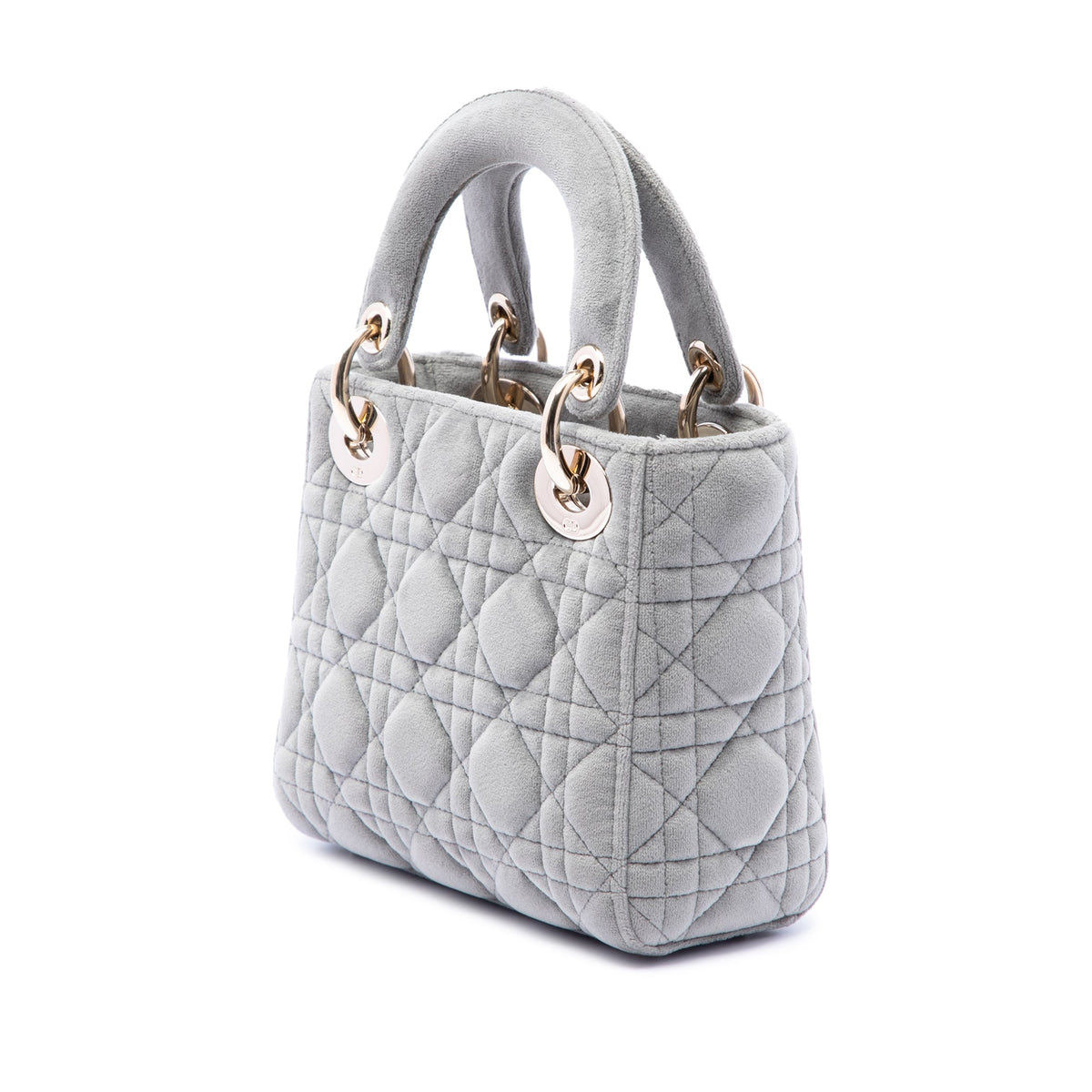 Dior Mini Velvet Cannage Lady Dior