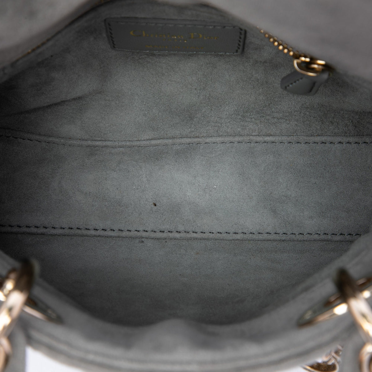 Dior Mini Velvet Cannage Lady Dior