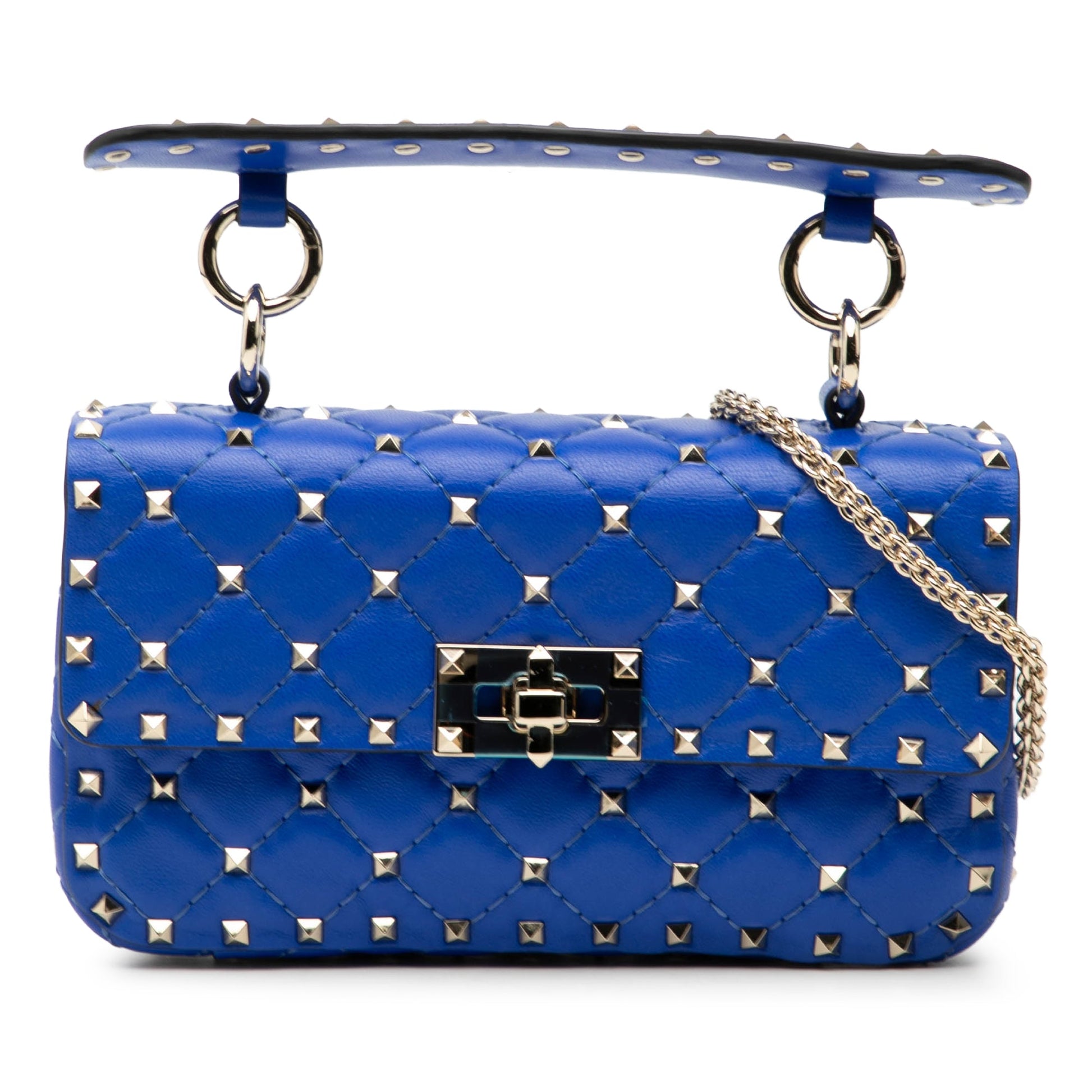 Valentino Small Nappa Rockstud Spike Satchel