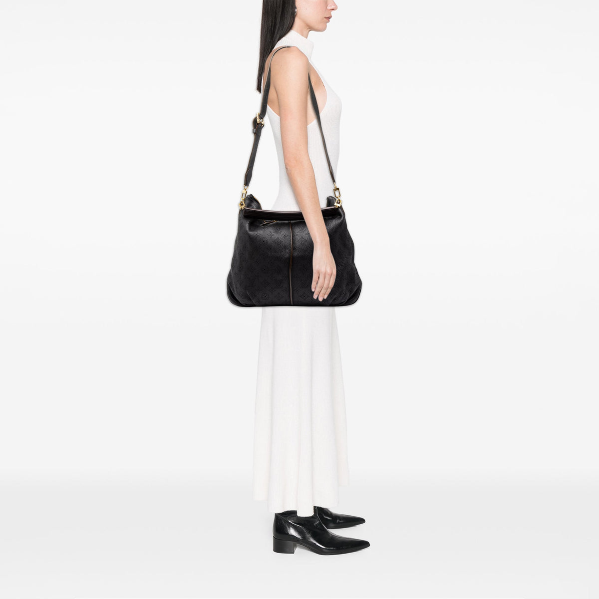 Louis Vuitton Monogram Mahina Selene MM — Black