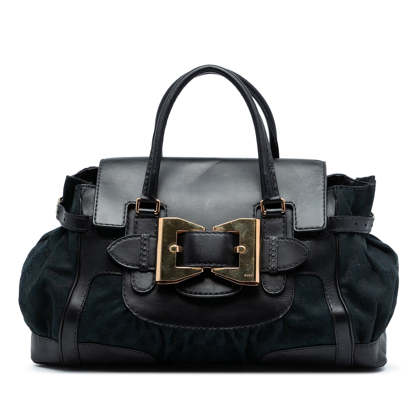 Gucci GG Canvas and Leather Dialux Queen Tote