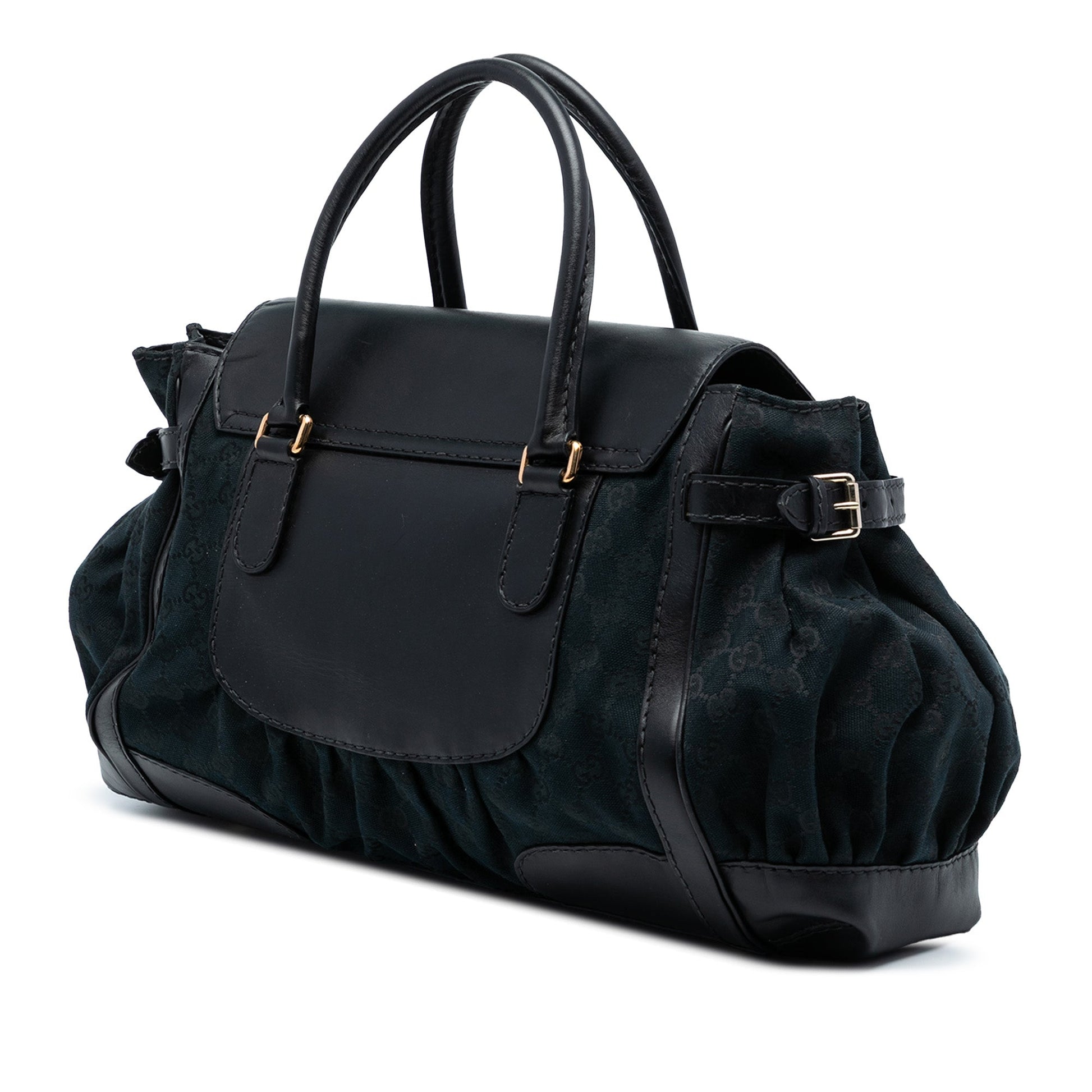 Gucci GG Canvas and Leather Dialux Queen Tote