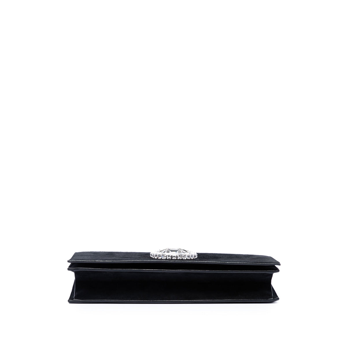 Gucci Suede Broadway Crystal Clutch