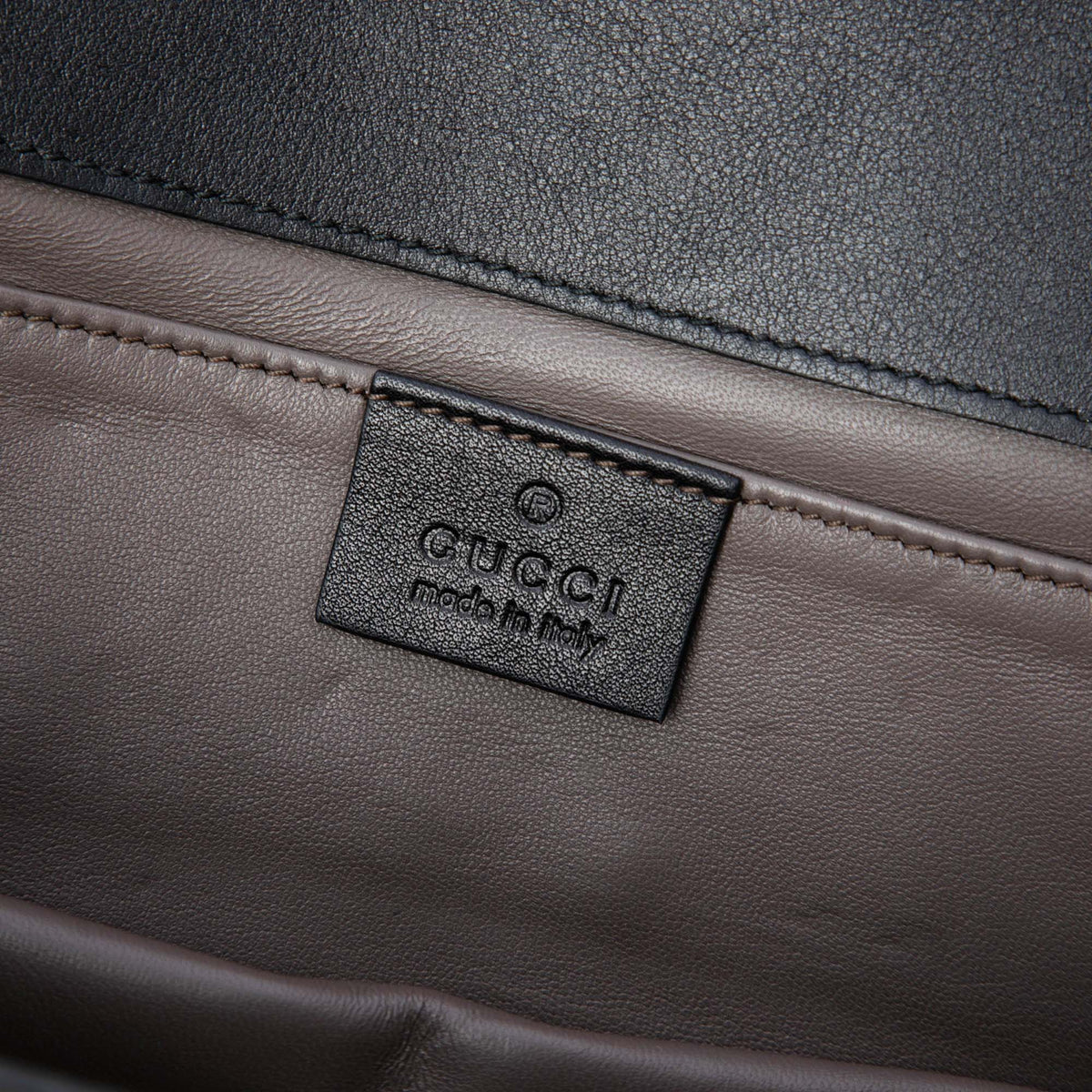 Gucci Suede Broadway Crystal Clutch