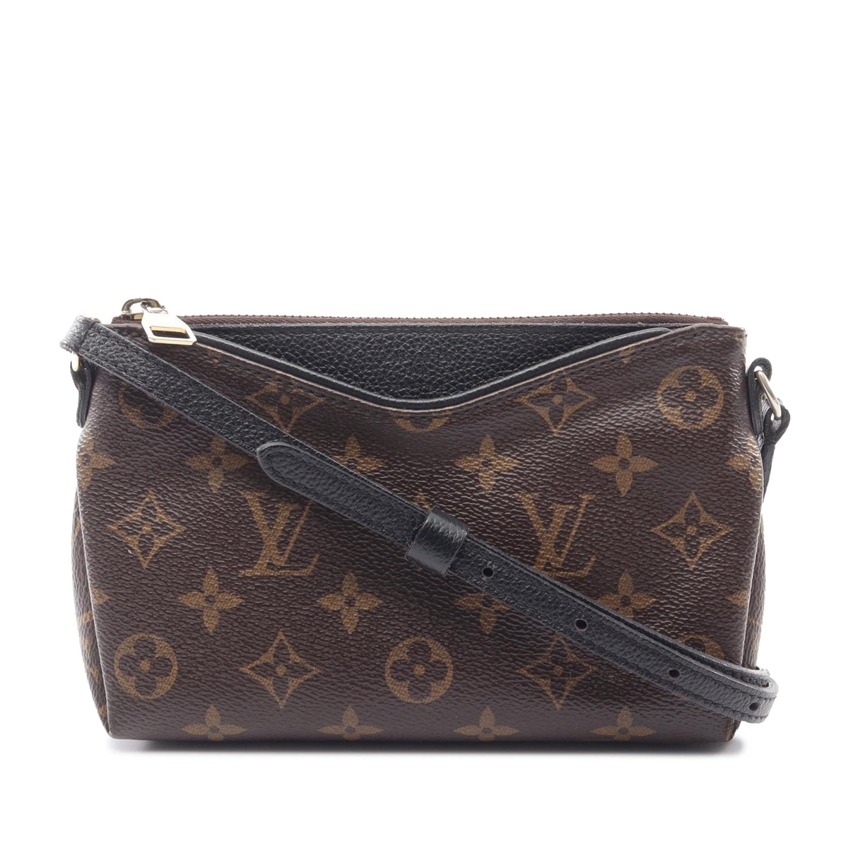 Louis Vuitton Monogram Pallas Clutch — Brown