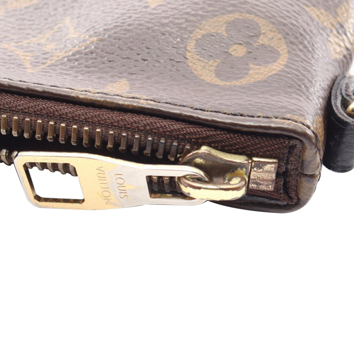 Louis Vuitton Monogram Pallas Clutch — Brown