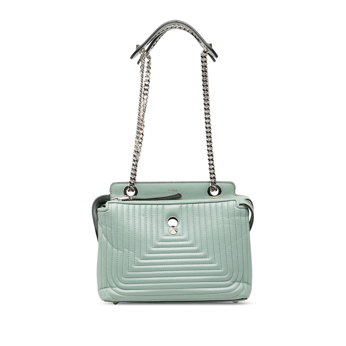 Fendi Small Lambskin DotCom Click Shoulder Bag