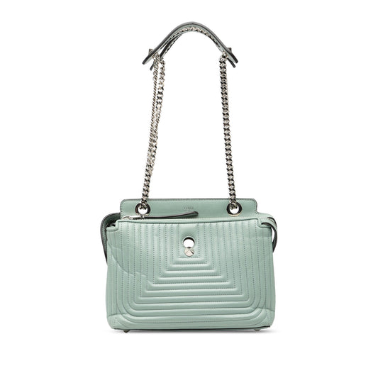Fendi Small Lambskin DotCom Click Shoulder Bag