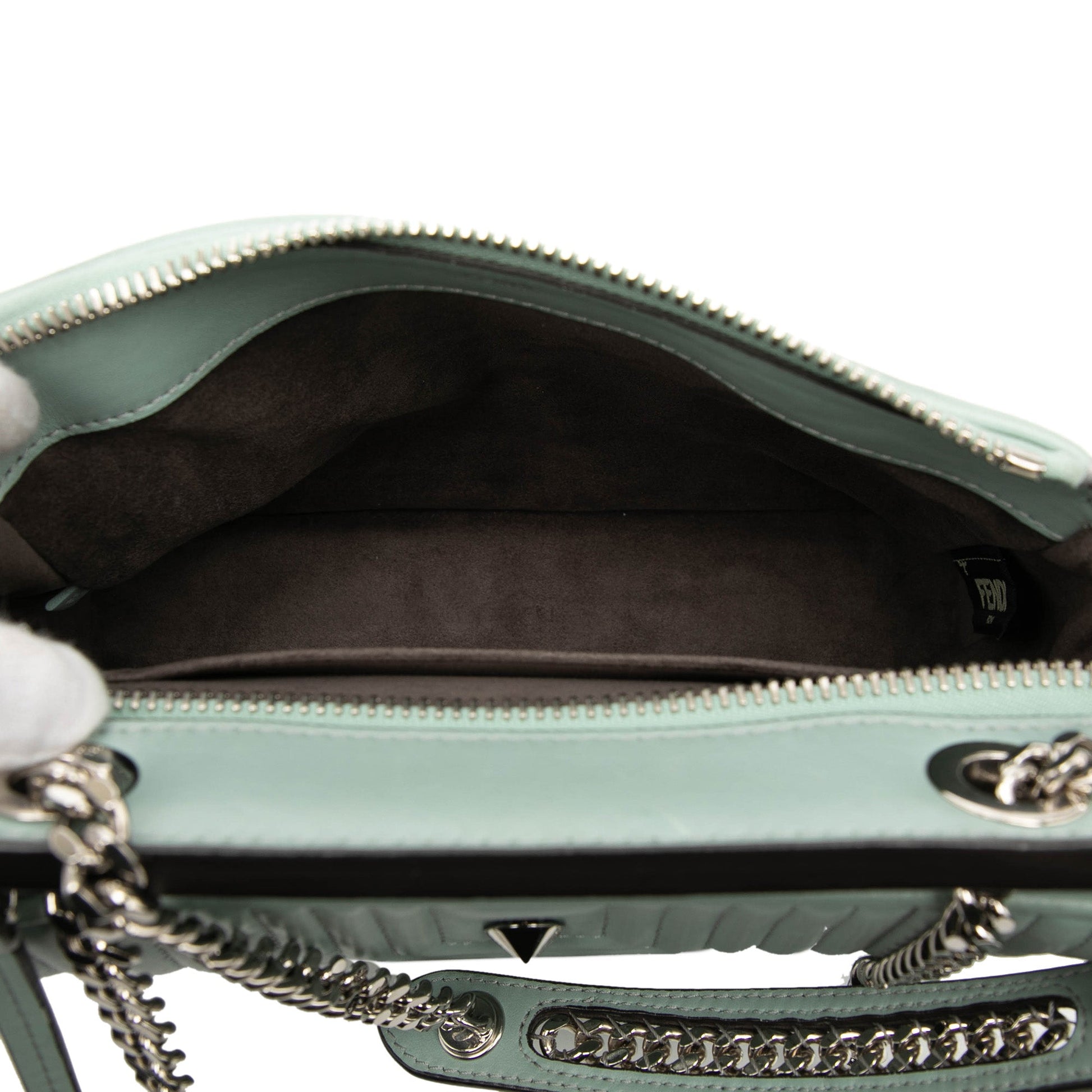 Fendi Small Lambskin DotCom Click Shoulder Bag