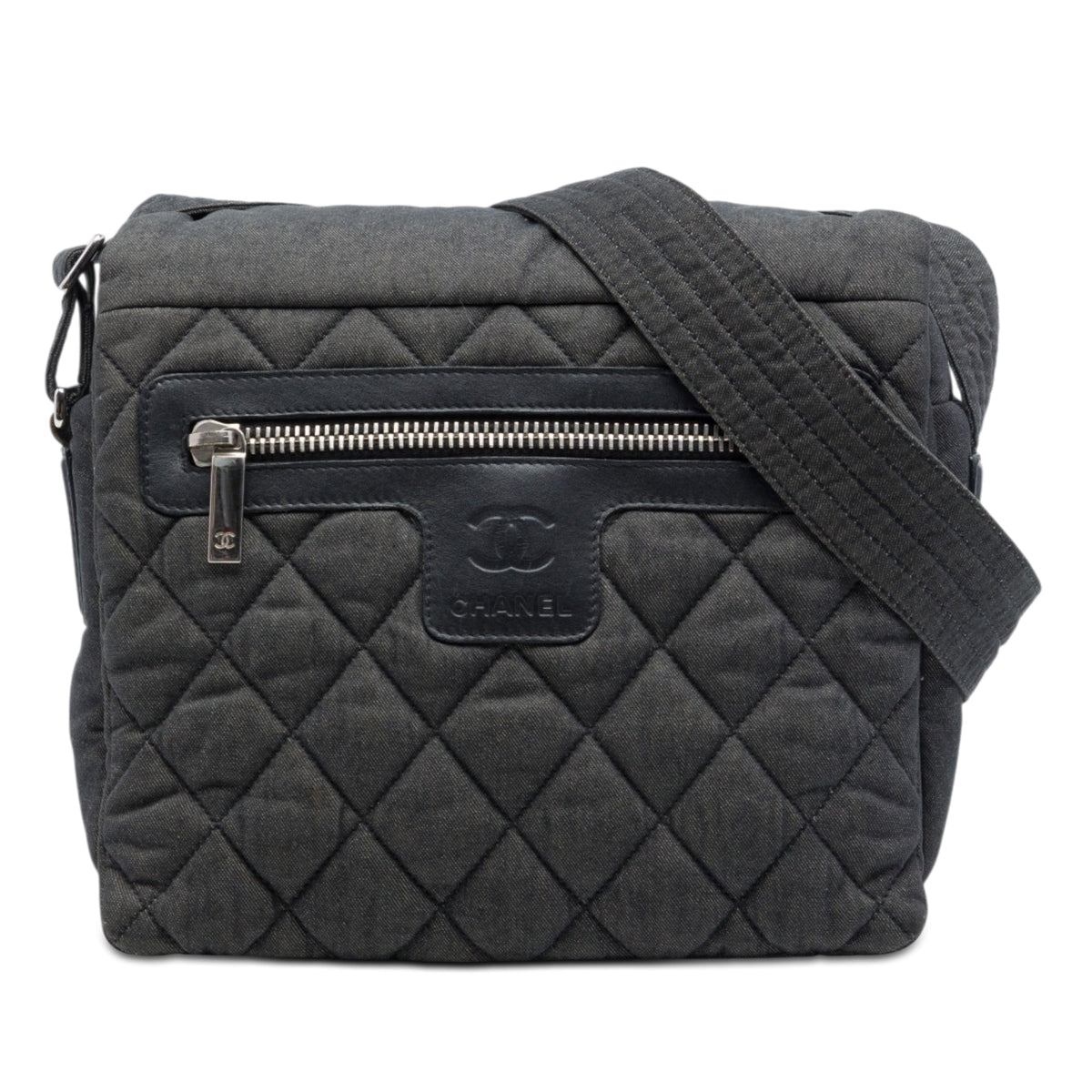 Chanel Small Quilted Denim Coco Cocoon Messenger Bag